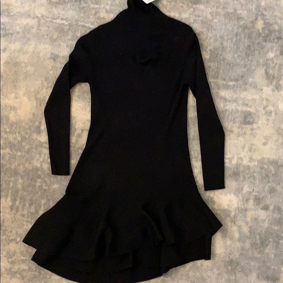 Reiss Finn Ruffle Hem Knit Dress Nwt 